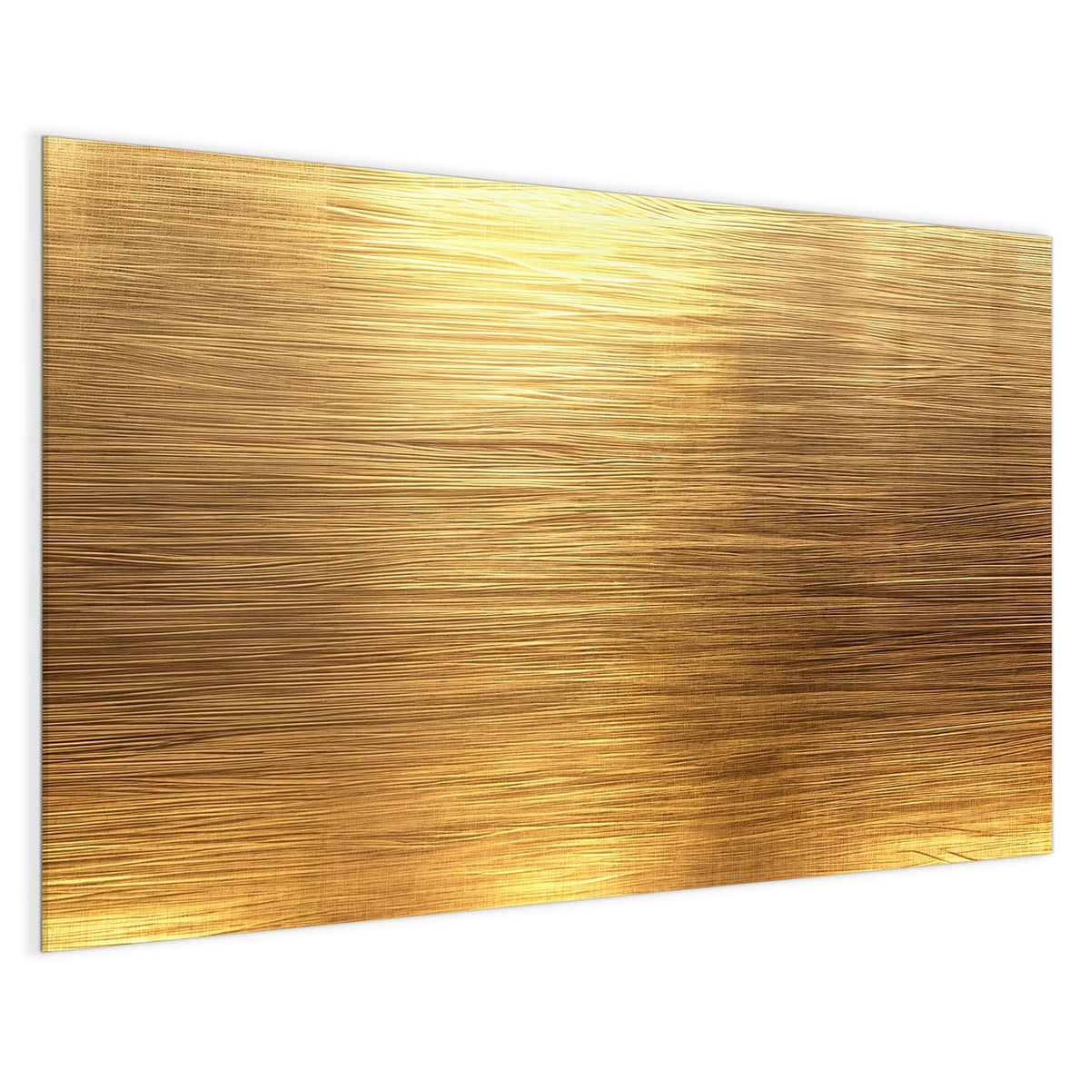 4 mm Glas statt lackiertem Blech – Magnettafel - Gebürstetes Gold