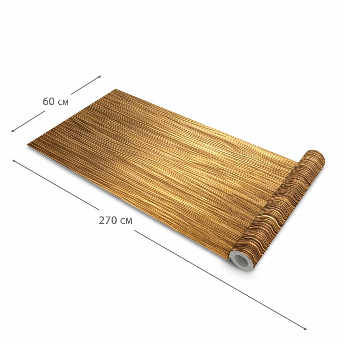 Hygienischer rutschfester Küchenläufer mit Motiv Golden Textured Surface in der Grösse 60x270 cm