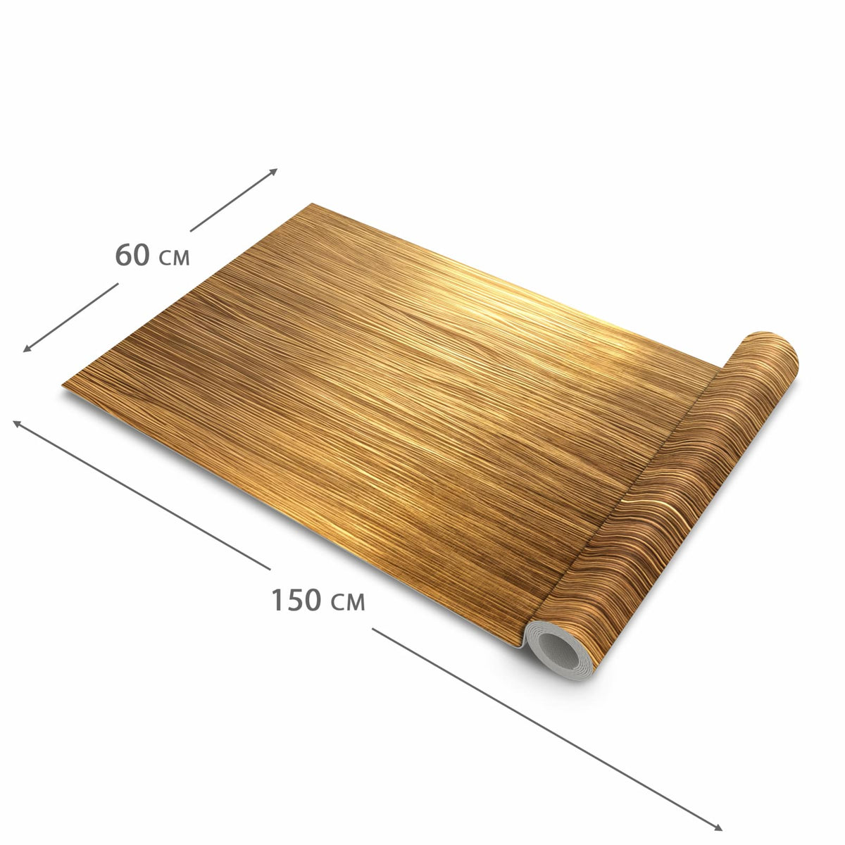 Rutschfester Küchenläufer mit Motiv Golden Textured Surface in der Grösse 60x240 cm