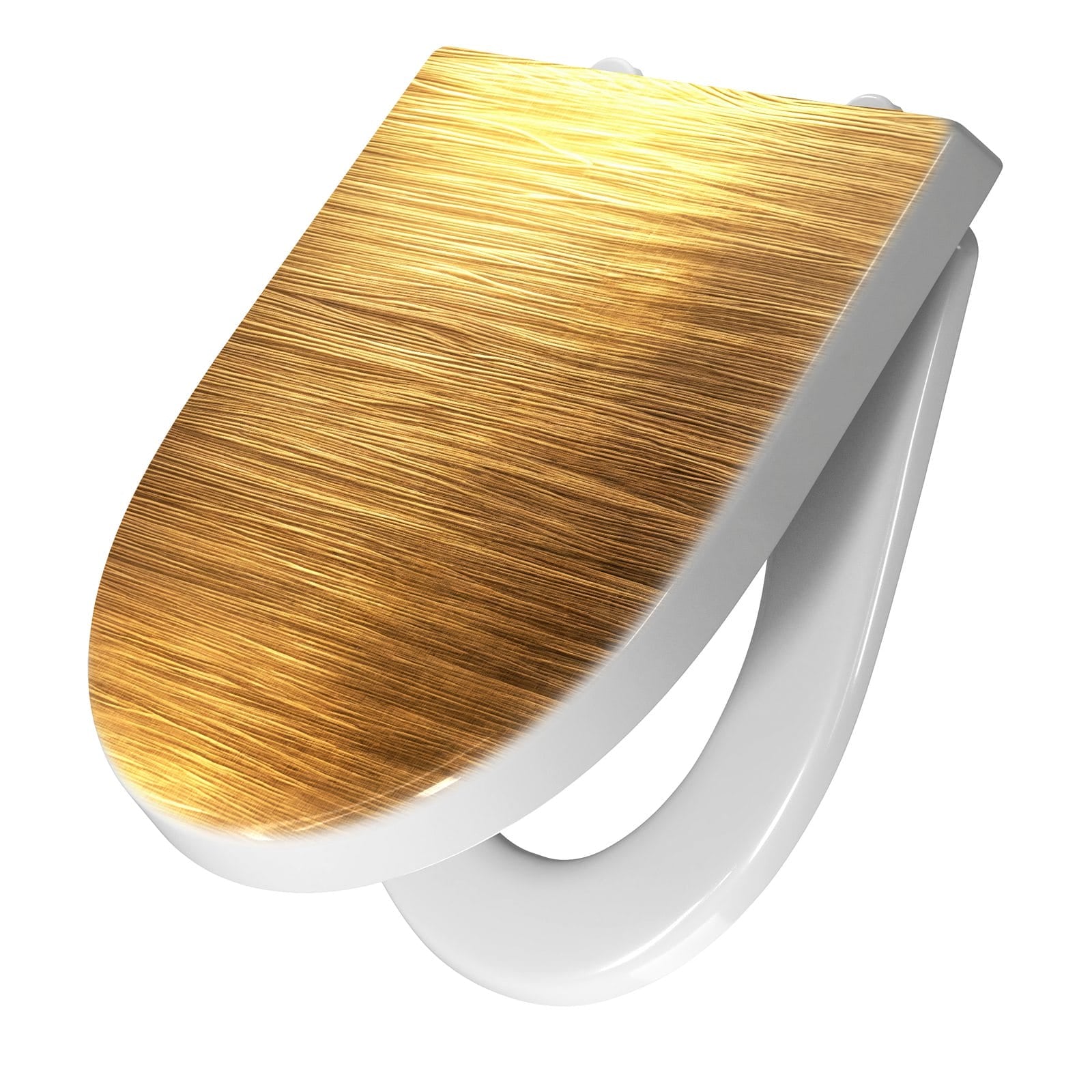 WC-Sitz mit Absenkautomatik Golden Textured Surface