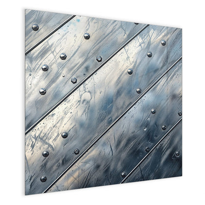Magnettafel mit dem Motiv Diagonale Metallpaneele