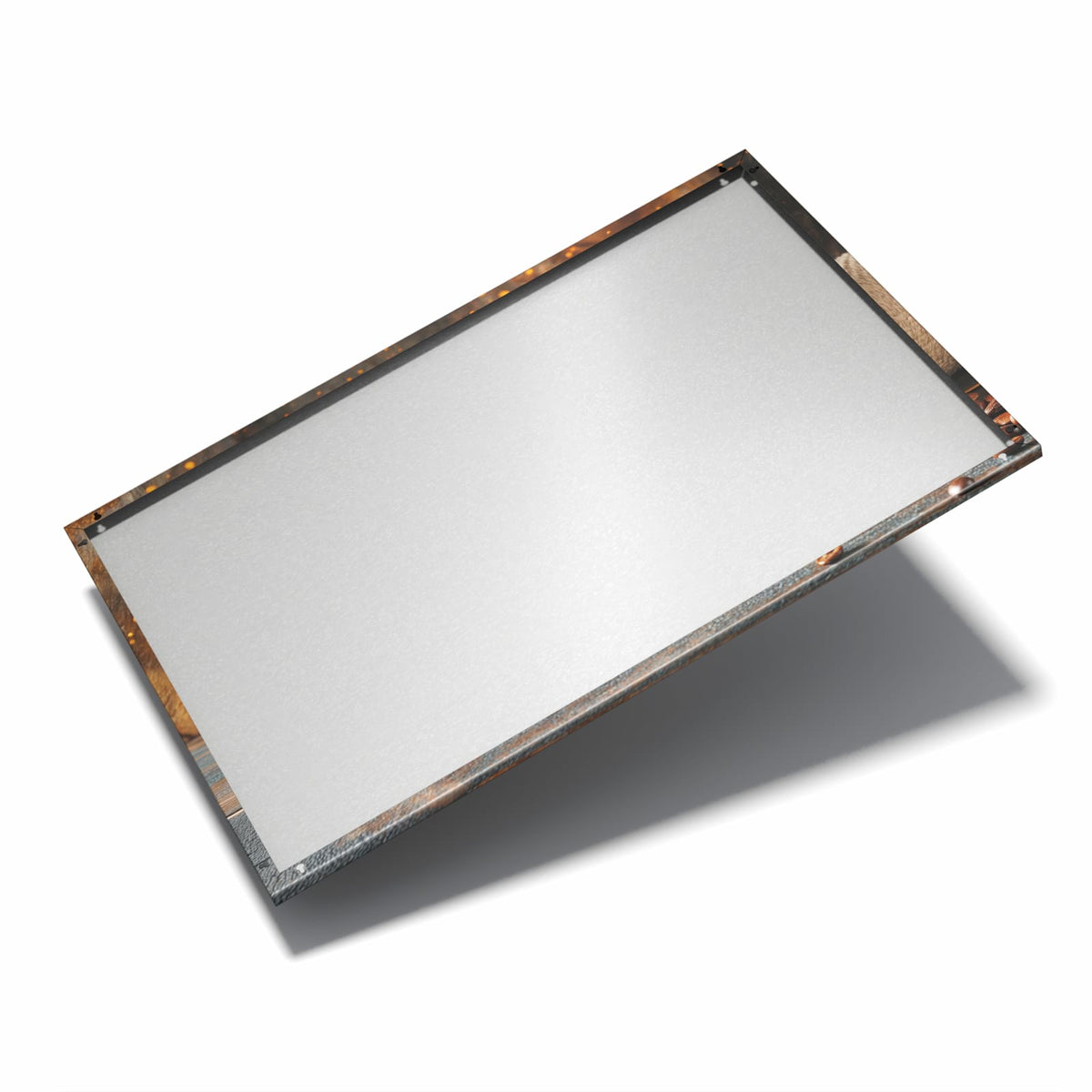 Nur 7 mm – liegt eng an der Wand – Metall Magnettafel - Kaffee und Zimt