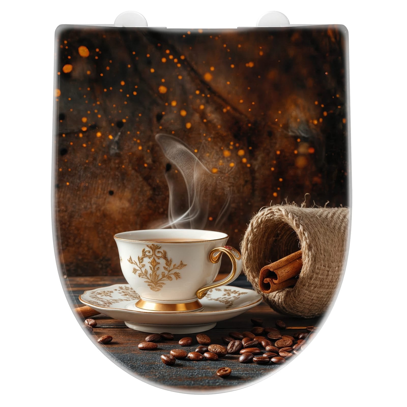 WC-Sitz mit Absenkautomatik Kaffee Und Zimt