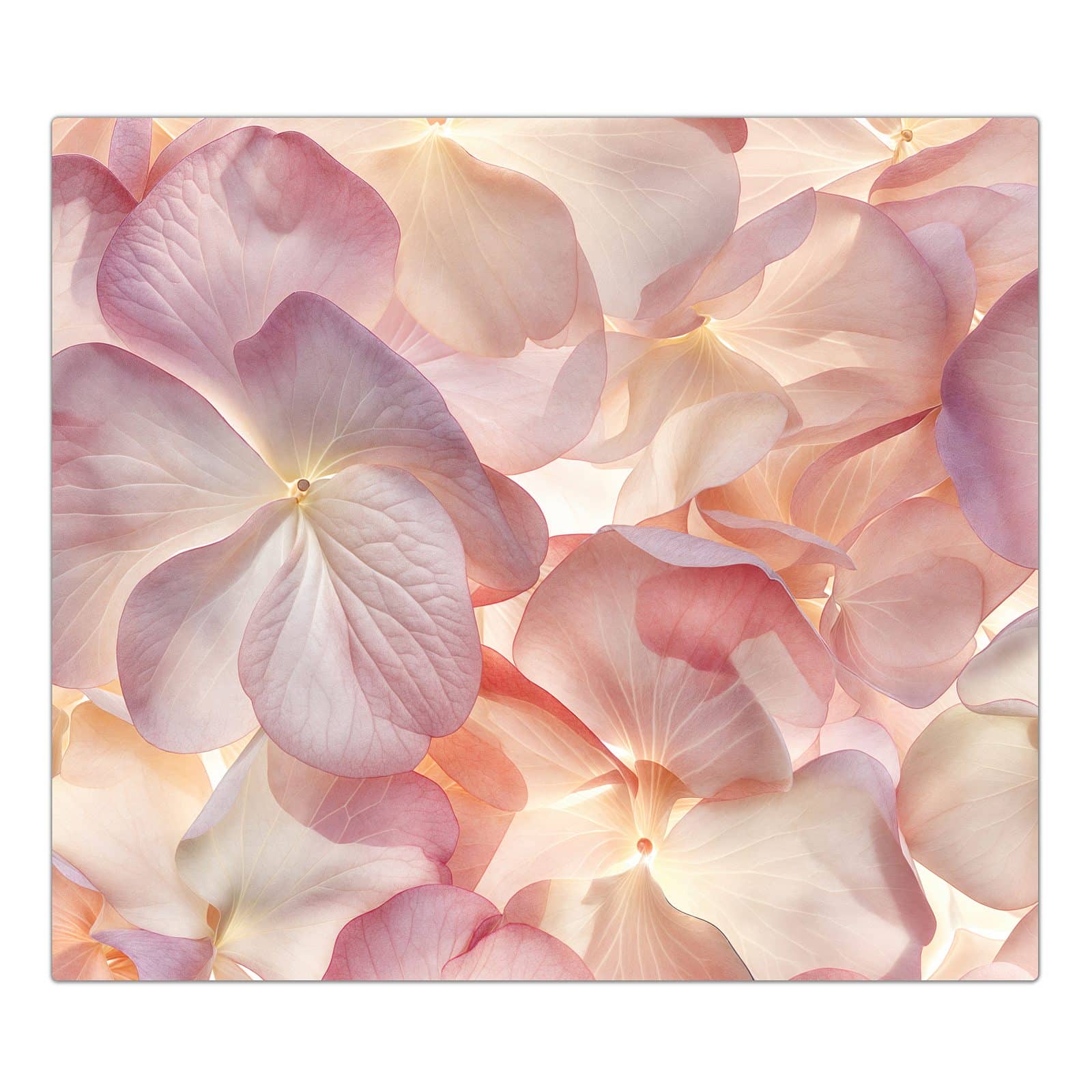 1-teilige Ceranfeld-Abdeckung mit Pastellblütenzauber-Motiv in der Frontansicht #grösse_1-Teilig (60x52cm)