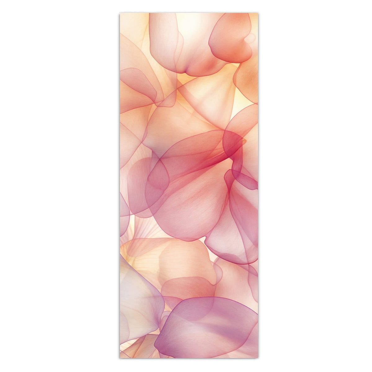 Durchscheinende Blütenblätter in Rosa, Apricot und Flieder