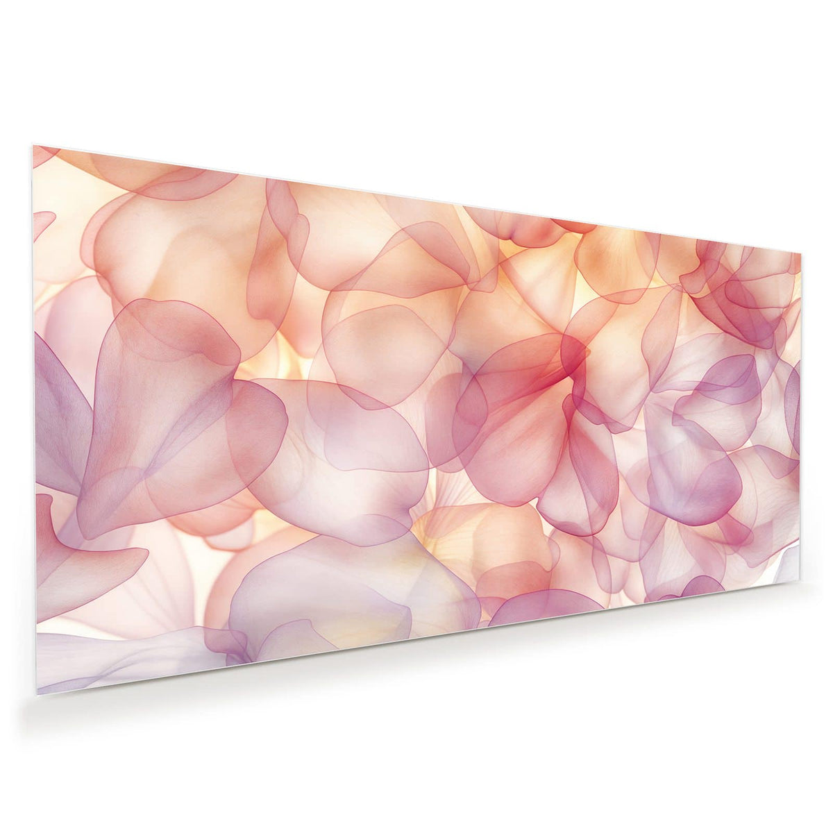 Durchscheinende Blütenblätter in Rosa, Apricot und Flieder