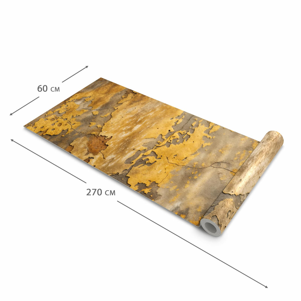 Formstabiler Küchenläufer mit Motiv Wand von Verwitterte in der Grösse 90x180 cm