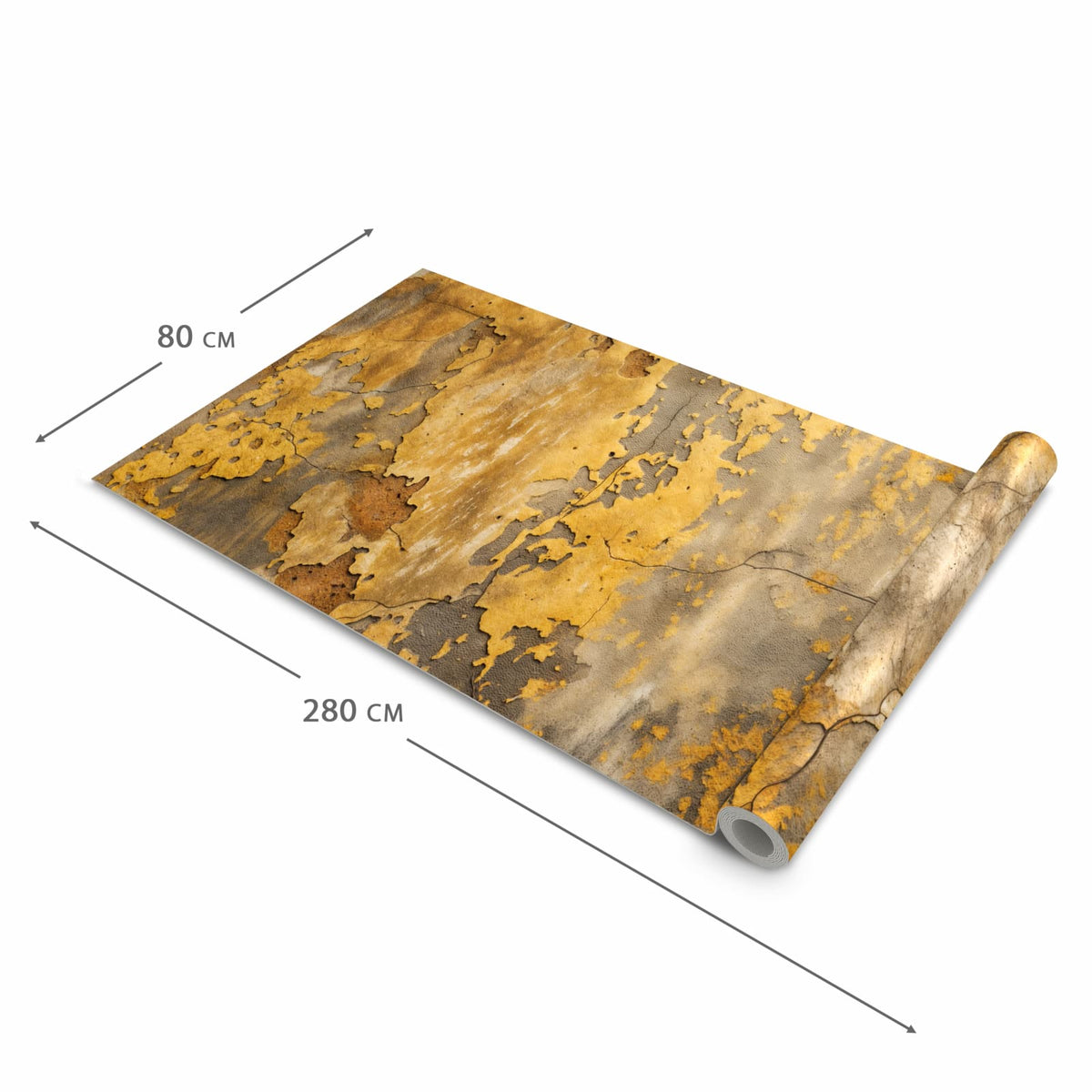 UV-beständiger Küchenläufer mit Motiv Wand von Verwitterte in der Grösse 90x240 cm