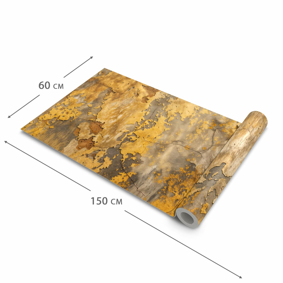 Küchenläufer mit Motiv Wand von Verwitterte in der Grösse 90x180 cm für Ordnung