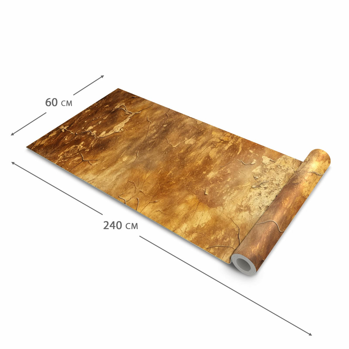 Schmutzabweisender Küchenläufer mit Motiv Verwitterter Putz in der Grösse 80x200 cm