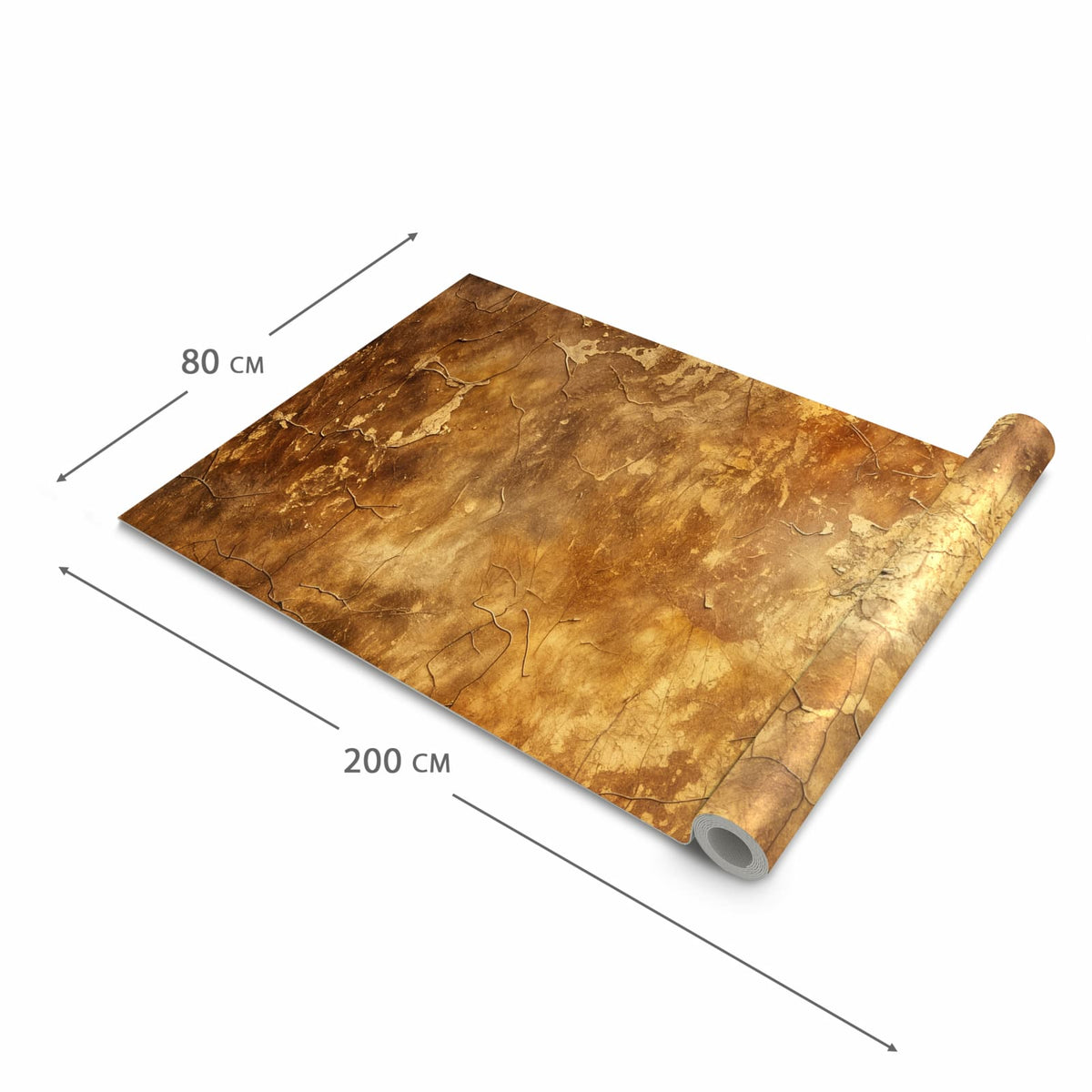 Pflegeleichter waschbarer Küchenläufer mit Motiv Verwitterter Putz in der Grösse 80x200 cm