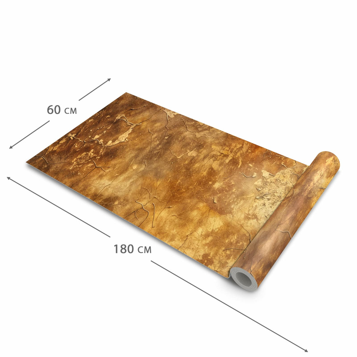 Fleckenresistenter Küchenläufer mit Motiv Verwitterter Putz in der Grösse 80x200 cm
