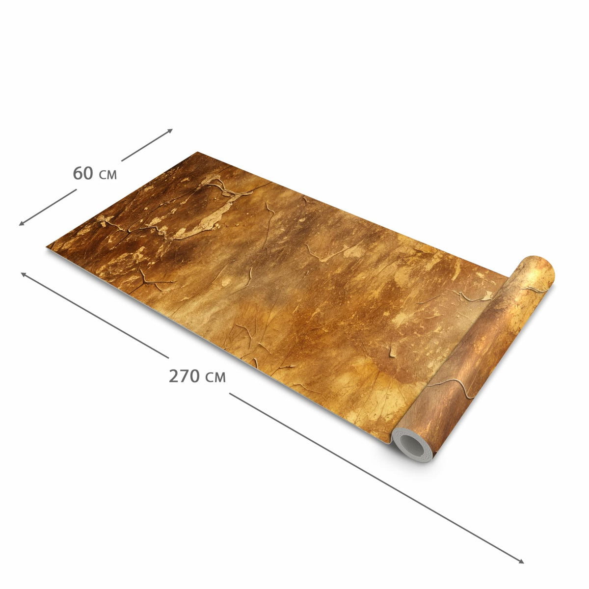 Geruchsneutraler rutschfester Küchenläufer mit Motiv Verwitterter Putz in der Grösse 80x200 cm