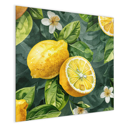 Magnettafel mit dem Motiv Zitronenmuster