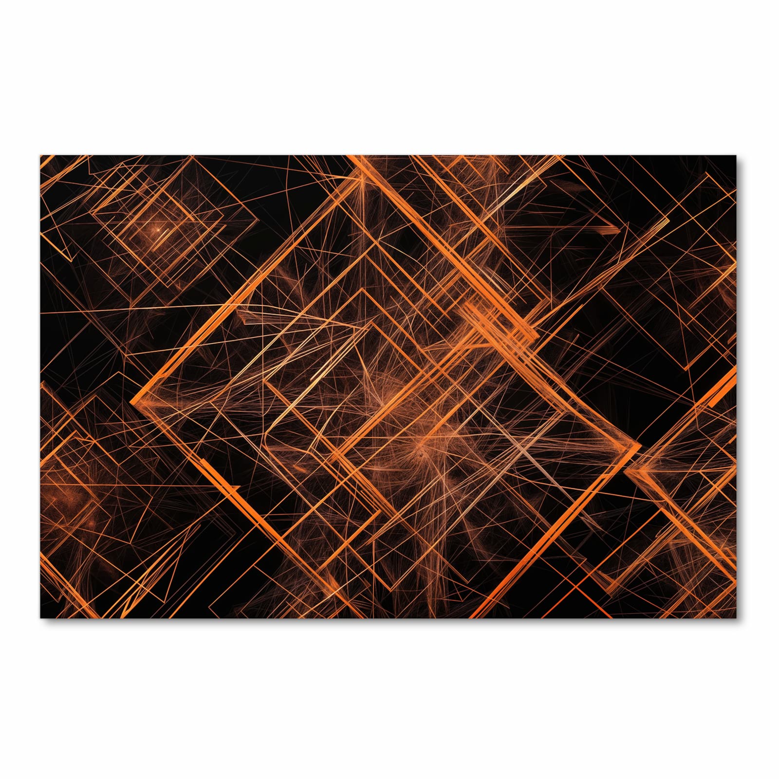 Abriebfester Küchenteppich mit Motiv Muster des Geometrisches in Frontansicht - waschbar