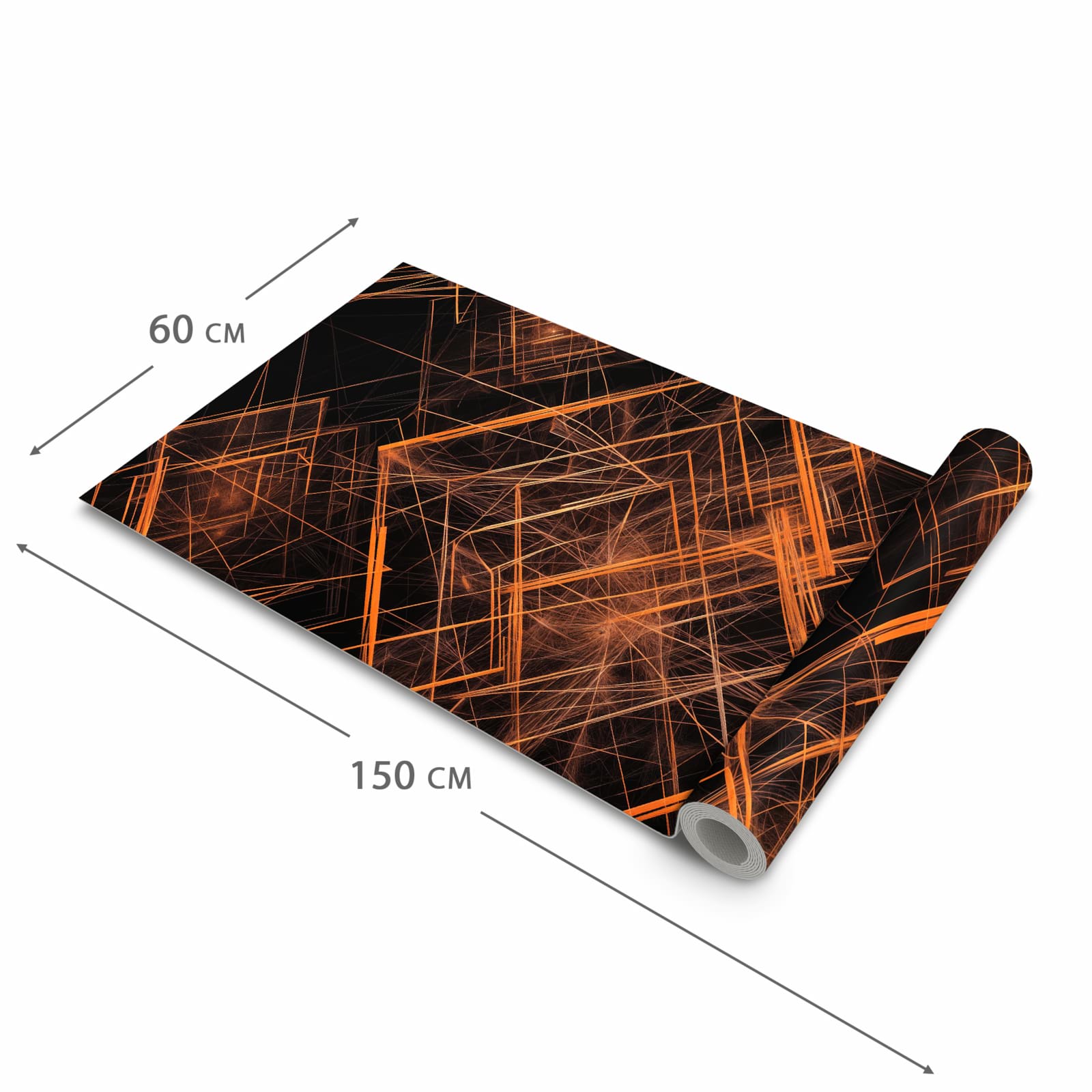 Schmutzabweisender Küchenläufer mit Motiv Muster des Geometrisches in der Grösse 60x90 cm