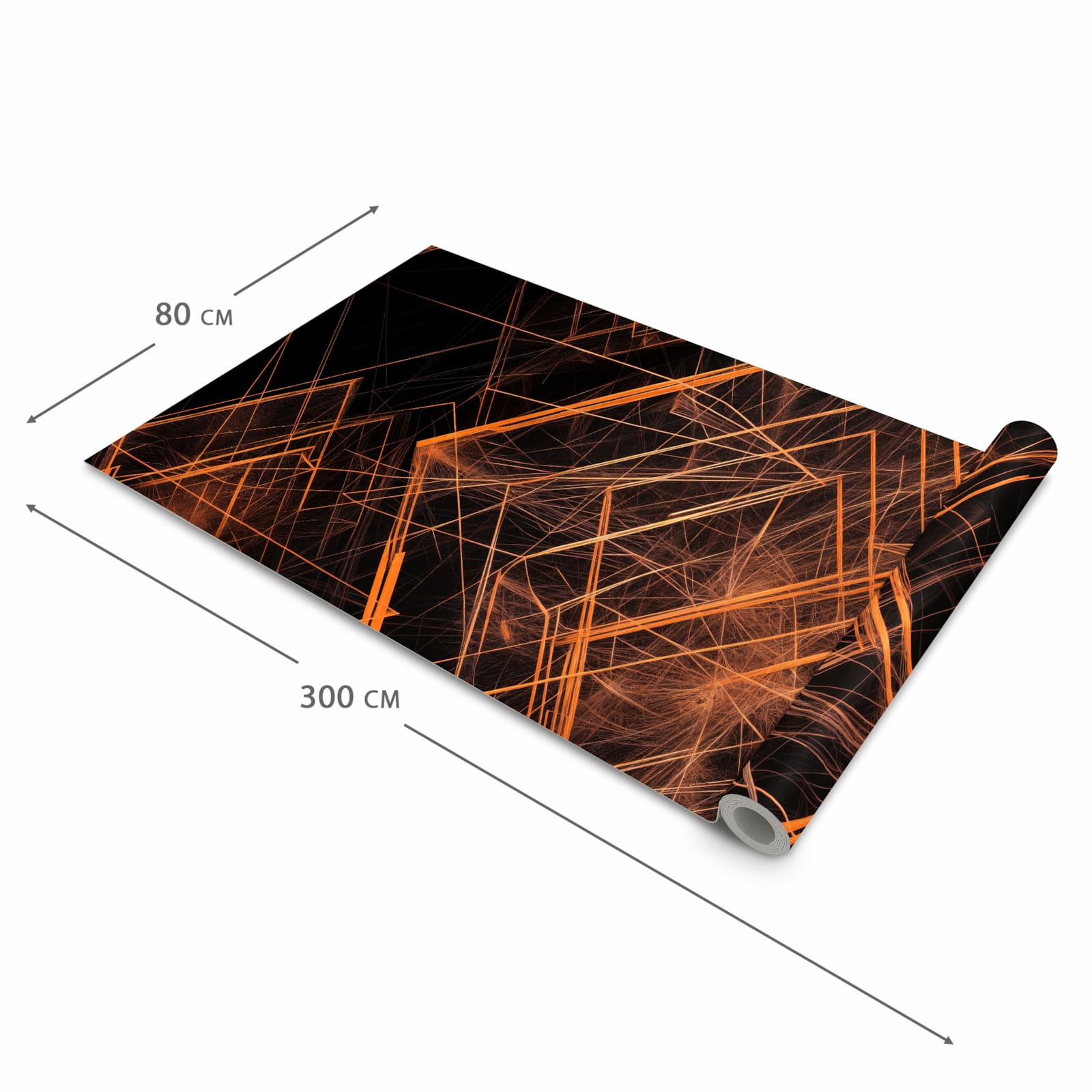 Hygienischer rutschfester Teppich mit Motiv Muster des Geometrisches in der Grösse 60x90 cm