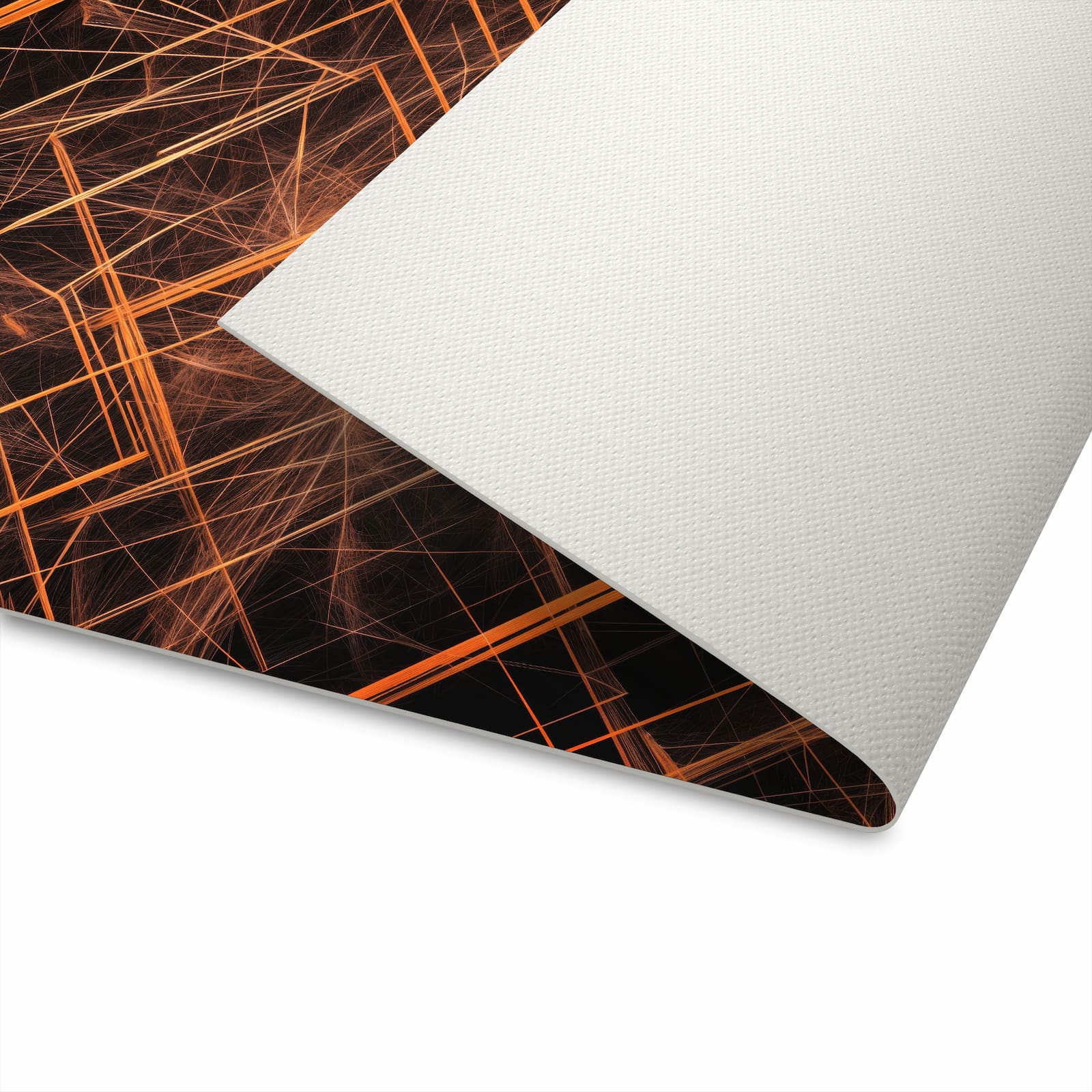 Geruchsneutraler Küchenteppich mit Motiv Muster des Geometrisches in der Unterseite