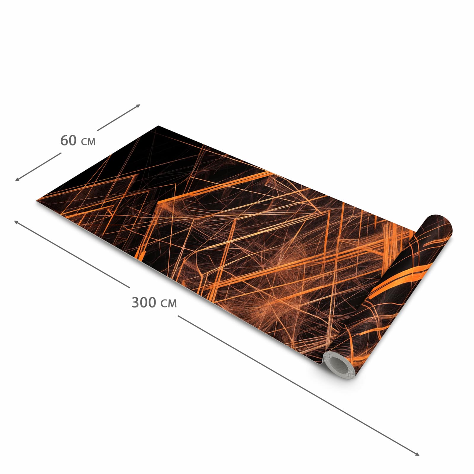 Pflegeleichter waschbarer Küchenläufer mit Motiv Muster des Geometrisches in der Größe 60x90 cm