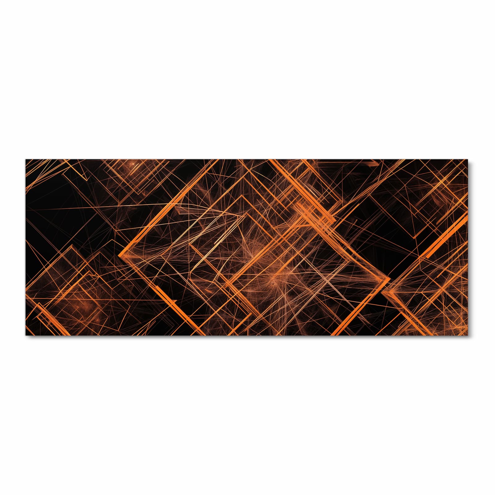 Farbbeständiger Teppich für Esstisch mit Motiv Muster des Geometrisches in Frontansicht