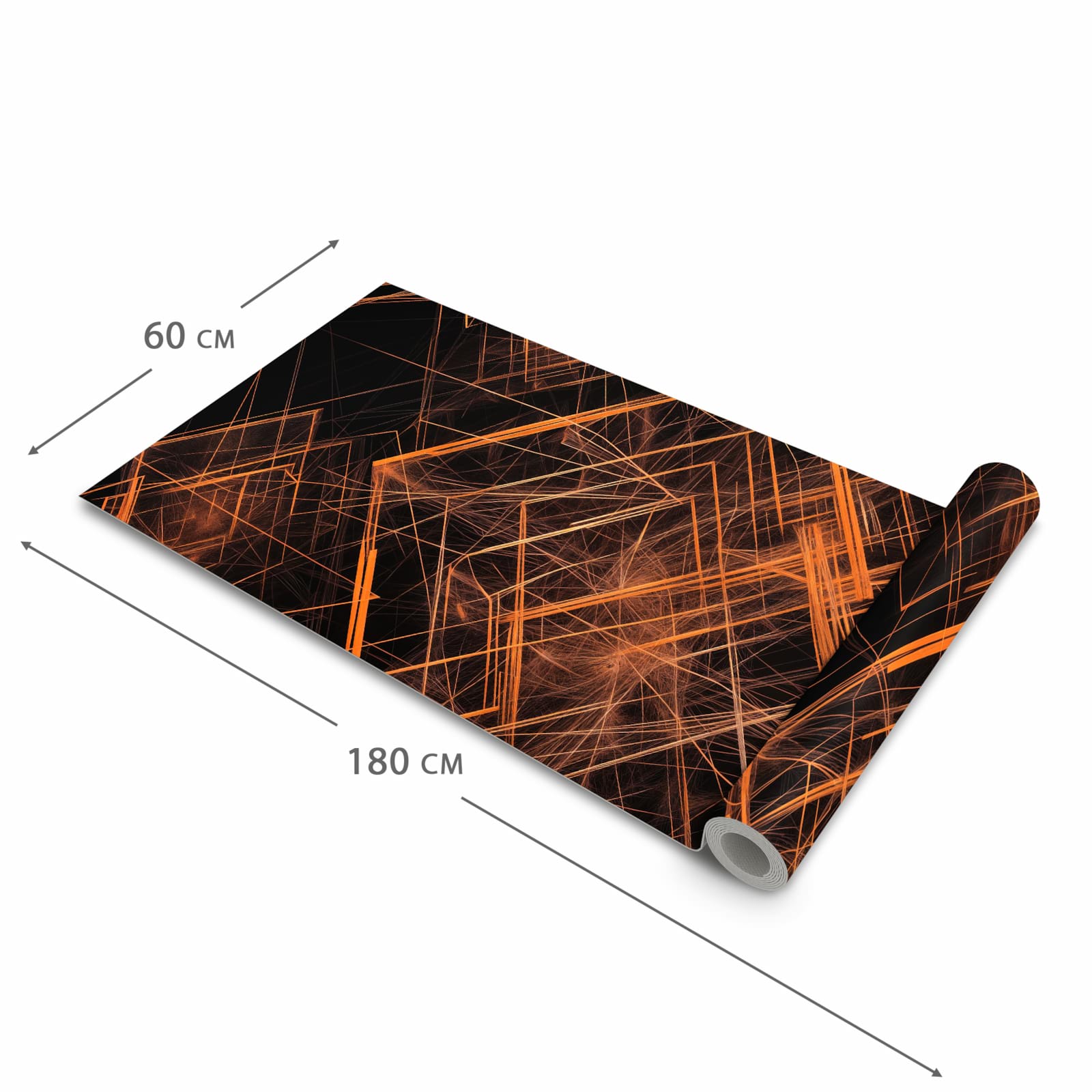 Geruchsneutraler Küchenläufer mit Motiv Muster des Geometrisches in der Grösse 60x90 cm