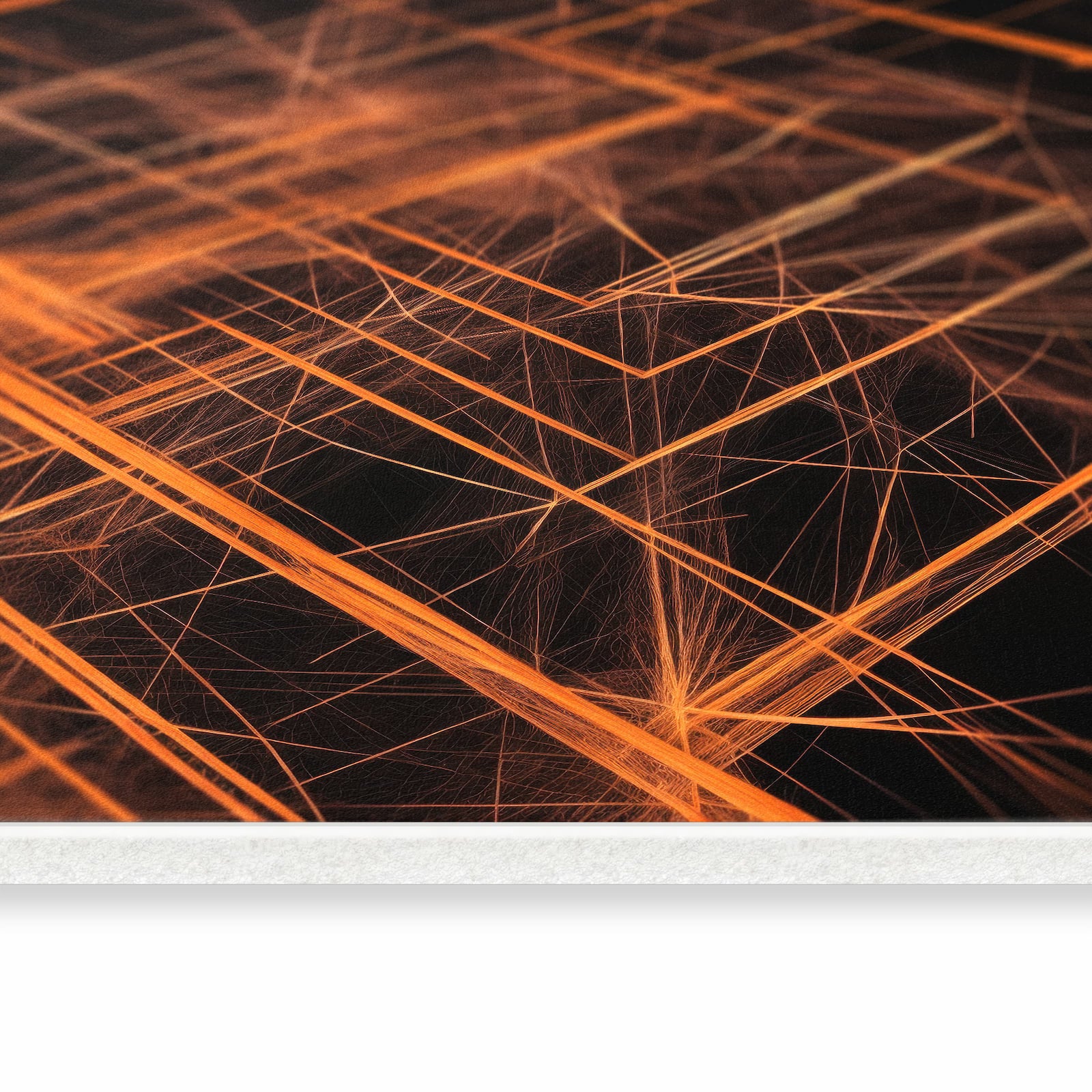 Pflegeleichter Küchenteppich mit Motiv Muster des Geometrisches in seitlicher Ansicht