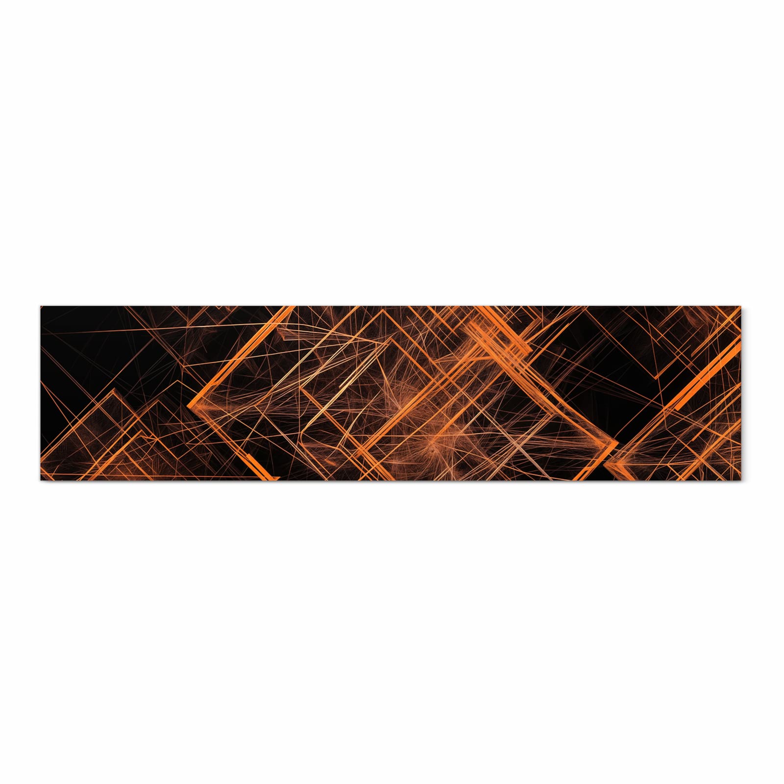 Sicherer Bodenläufer mit Motiv Muster des Geometrisches in Frontansicht für sichere Aufbewahrung