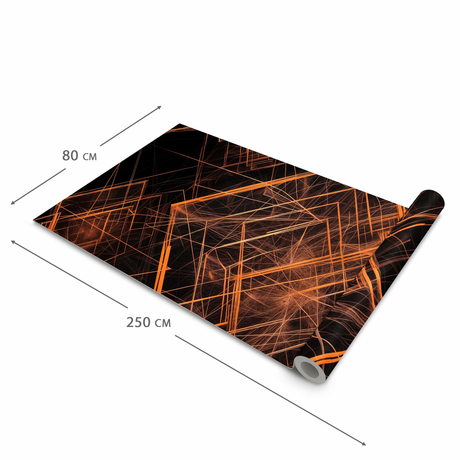 Pflegeleichter rutschfester Läufer mit Motiv Muster des Geometrisches in der Grösse 60x90 cm