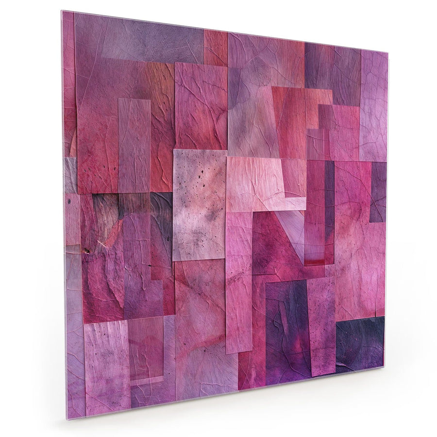 Maße Küchenrückwand Magenta Collage aus Glas