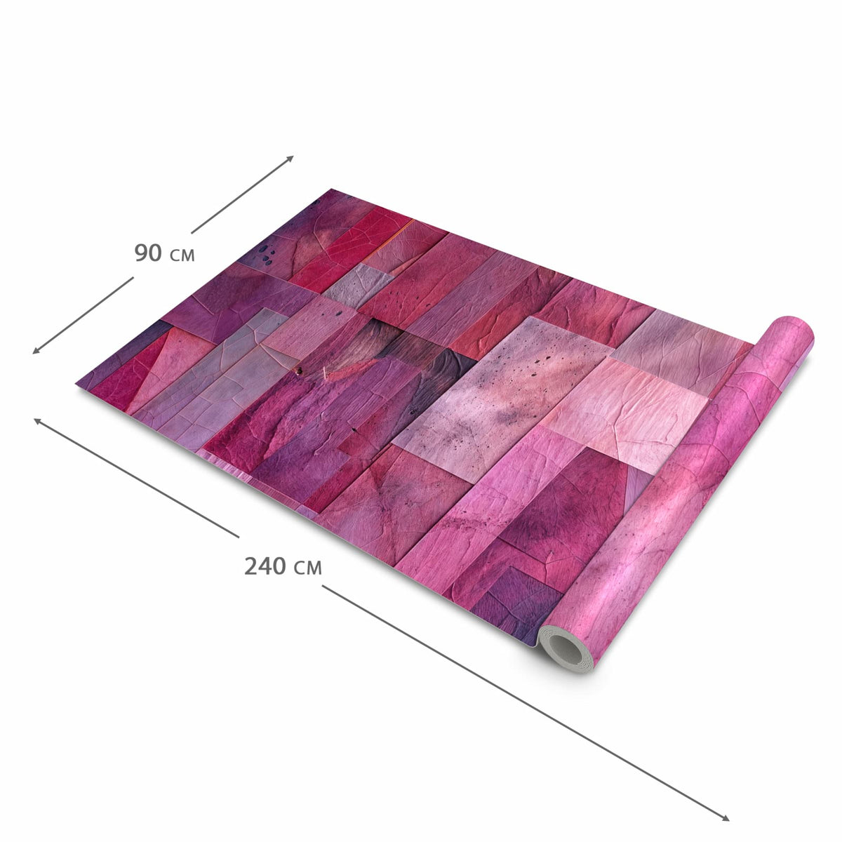 Waschbarer Teppich fürs Esszimmer mit Motiv Abstrakte Blaetter in der Größe 60x90 cm