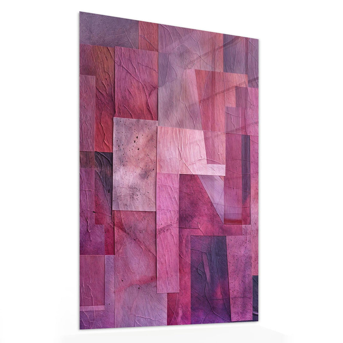 11 Größen – von 30 × 60 bis 60 × 150 cm – Wandbild - Magenta Collage - Hochformat