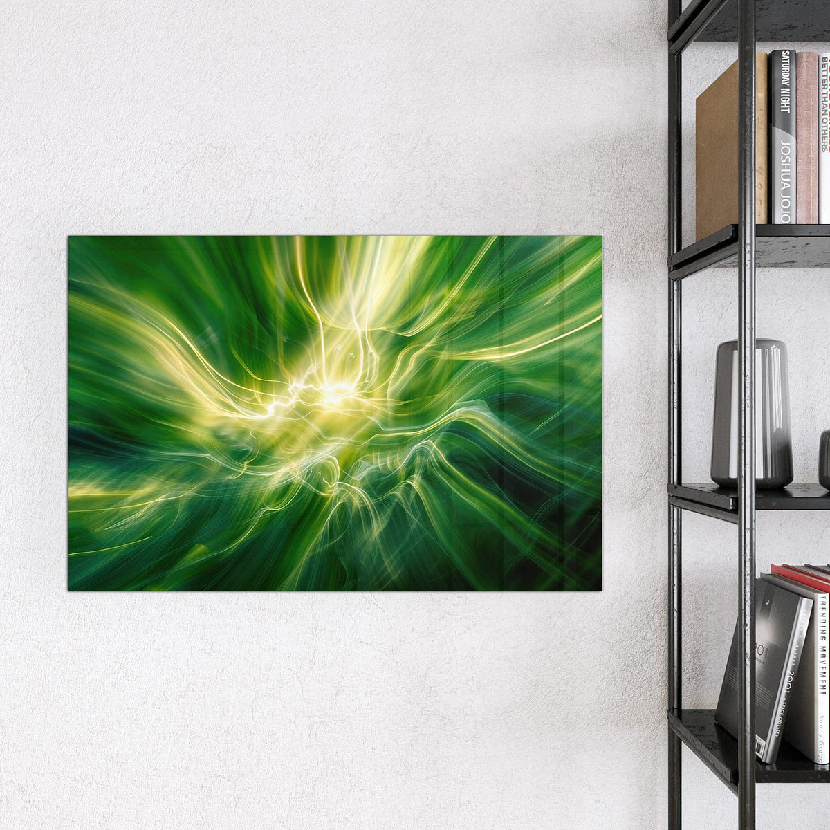 9 Größen – von 30 × 30 bis 120 × 90 cm – Magnettafel - Grüner Lichtwirbel