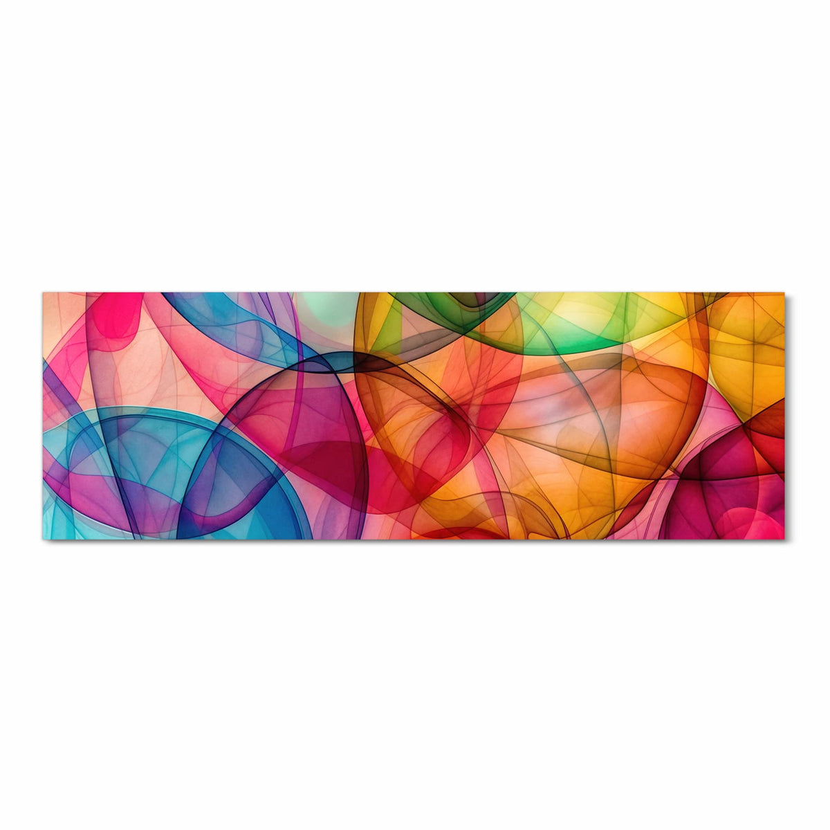 Küchenläufer Durchscheinende Formen 60 × 180 cm, Motiv bildfüllend von oben