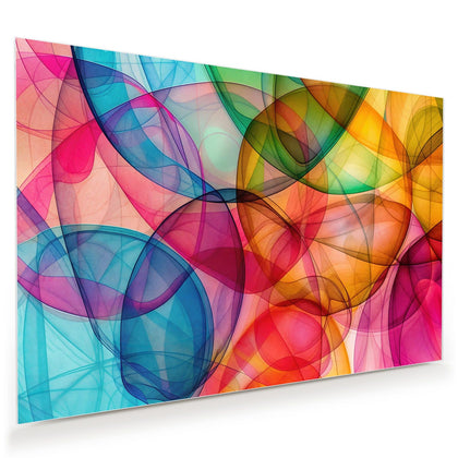 Wandbild mit dem Motiv Durchscheinende Formen