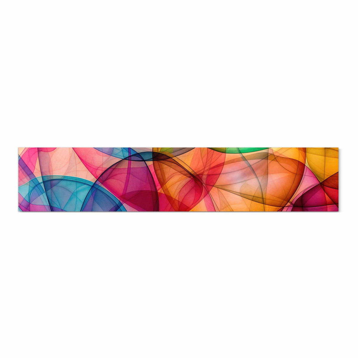 Küchenläufer Durchscheinende Formen 60 × 300 cm, Motiv bildfüllend von oben