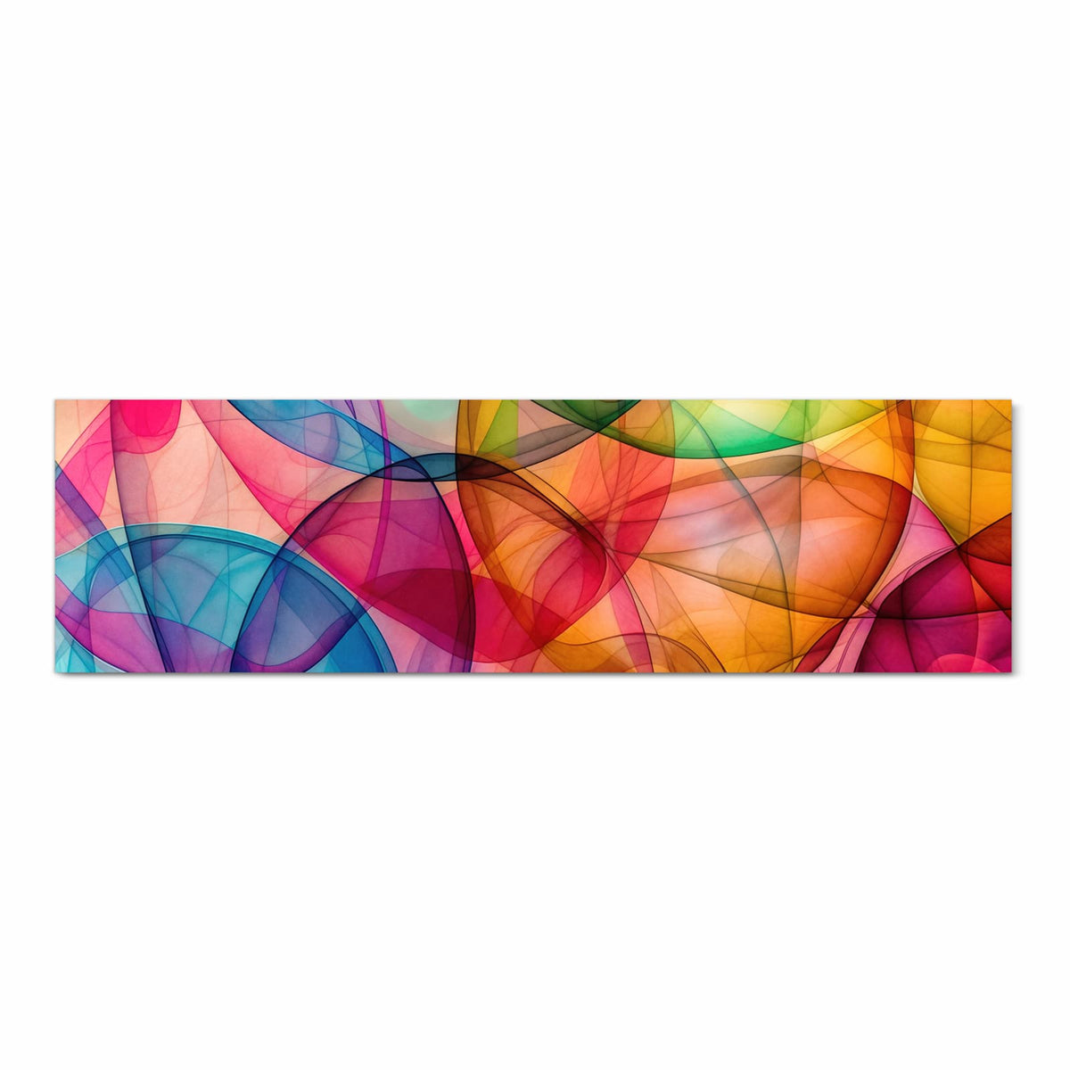Küchenläufer Durchscheinende Formen 80 × 280 cm, Motiv bildfüllend von oben