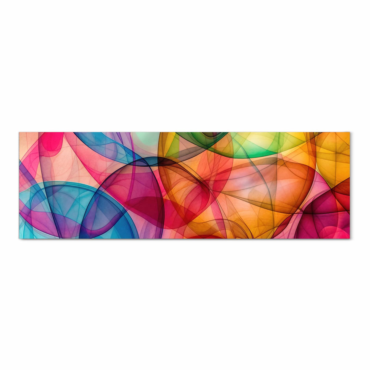 Küchenläufer Durchscheinende Formen 80 × 250 cm, Motiv bildfüllend von oben