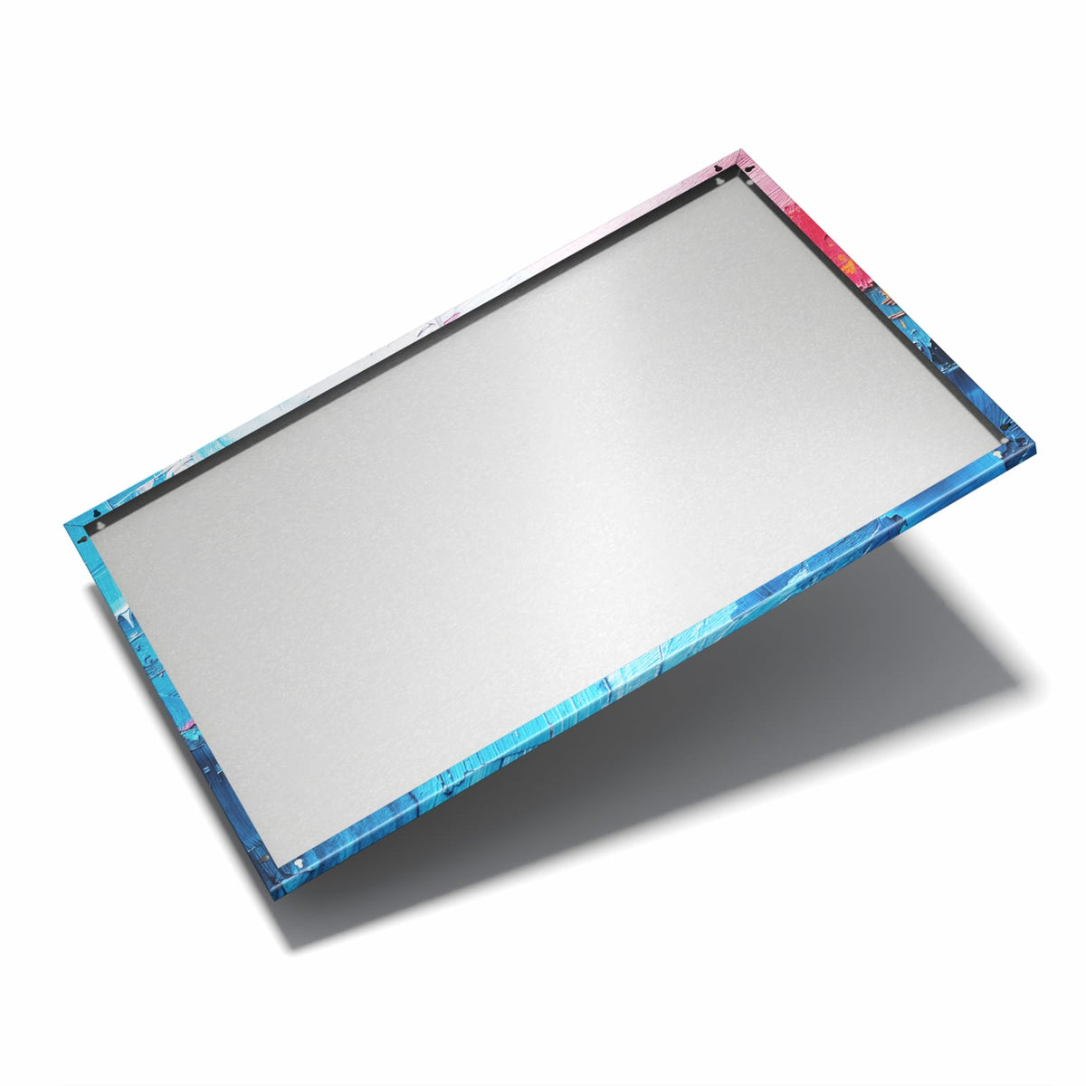 Nur 7 mm – liegt eng an der Wand – Metall Magnettafel - Dicke Farbschichten