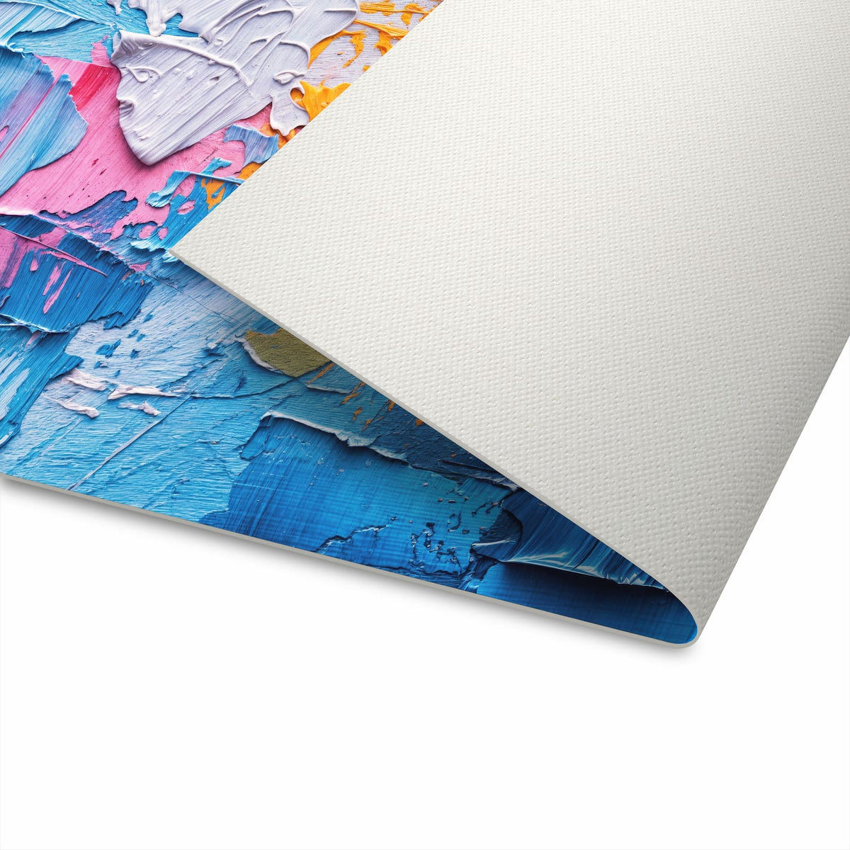 Bodenschonender waschbarer Läufer für die Küche mit Motiv Farbstruktur Artwork