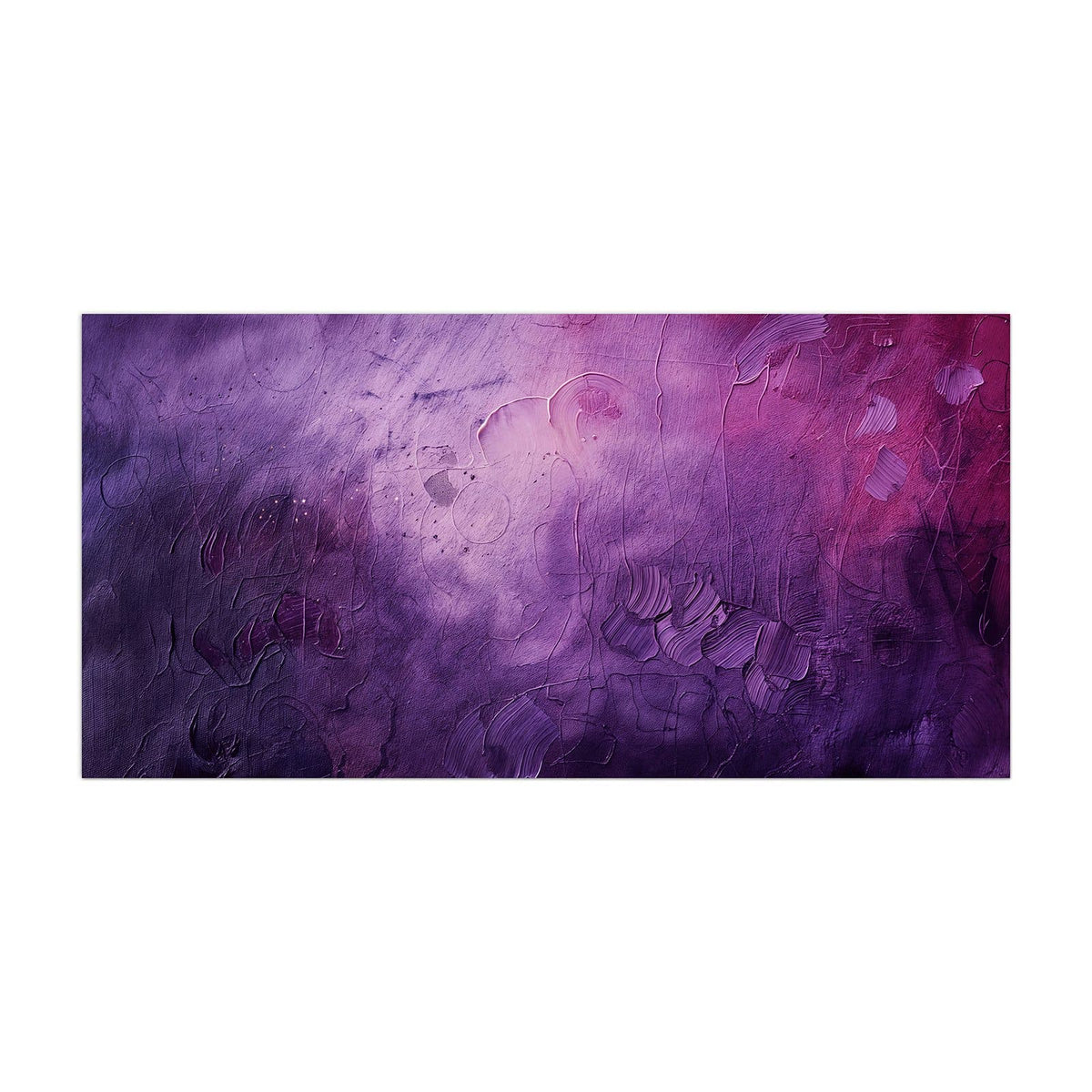 Küchenrückwand aus Glas Violetter Farbnebel im Hochformat, Motiv bildfüllend von vorn