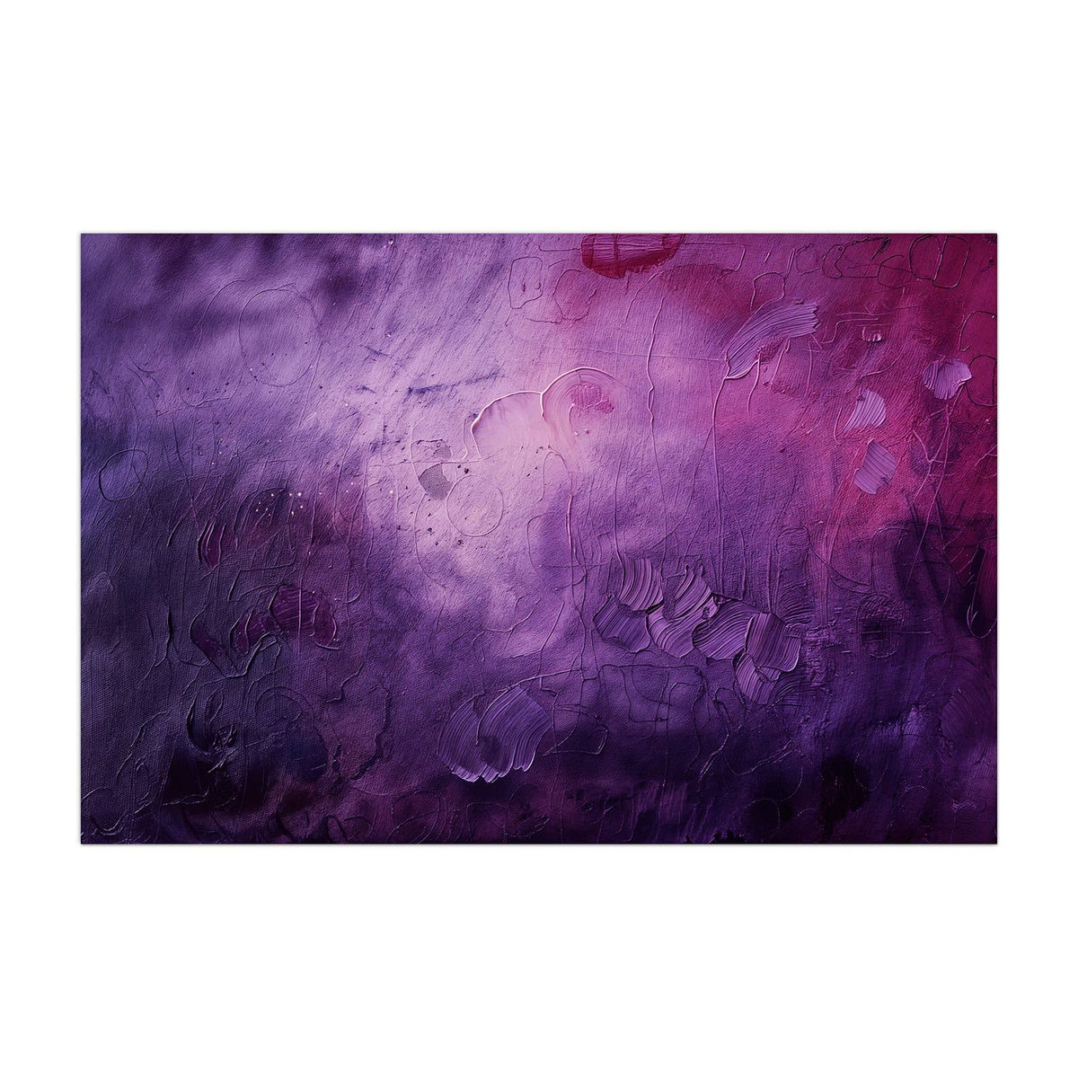 Küchenrückwand aus Glas Violetter Farbnebel im Hochformat, Motiv bildfüllend von vorn