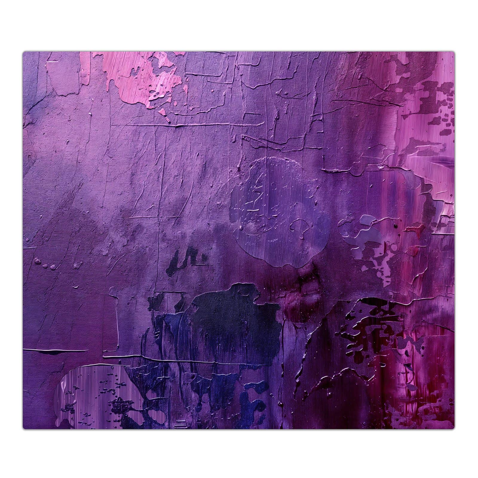 1-teilige Herdabdeckplatte mit Abstrakte Textur Kunst-Motiv in der Frontansicht