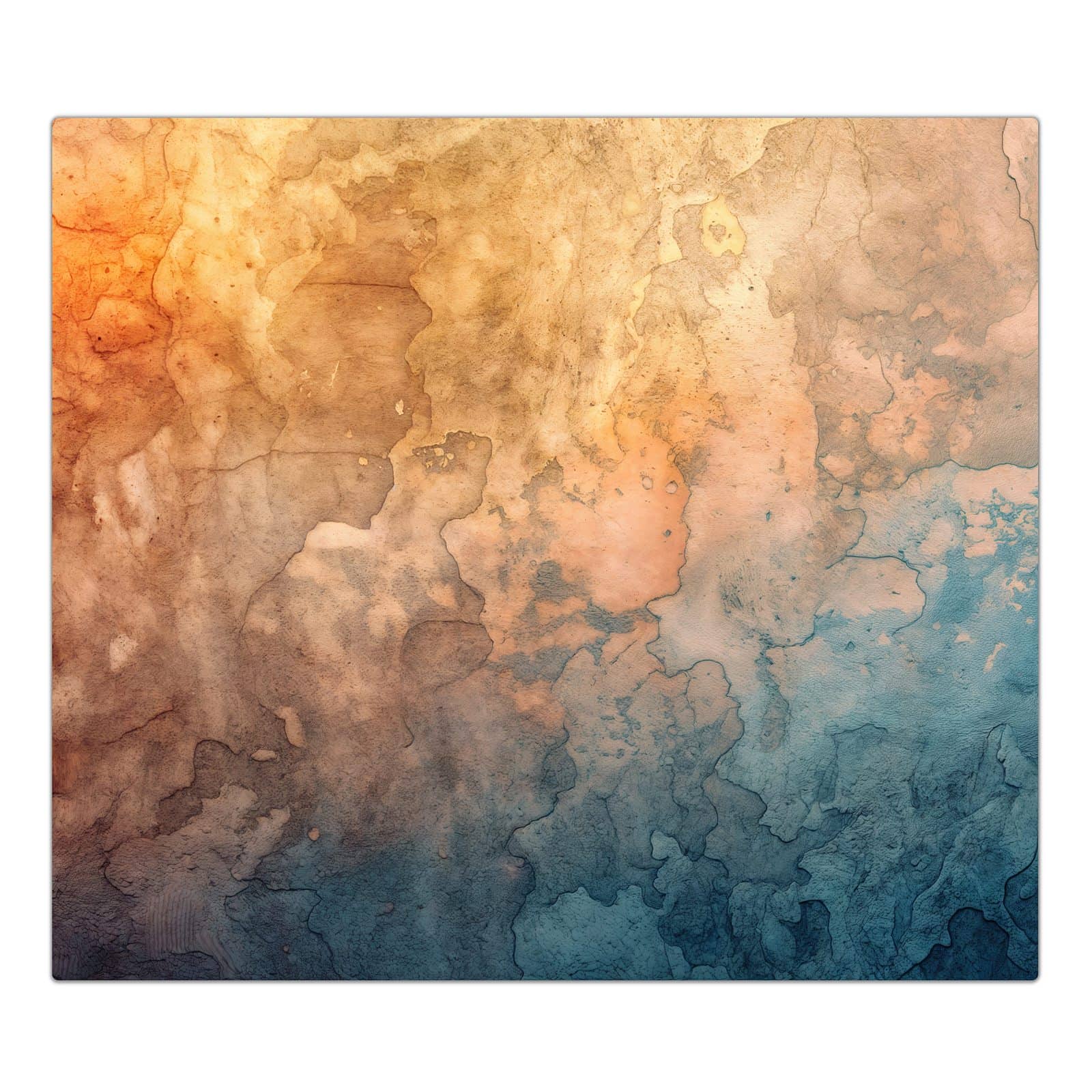 1-teilige Herdabdeckung aus Glas mit Aquarellkunst-Motiv in der Frontansicht #grösse_1-Teilig (60x52cm)