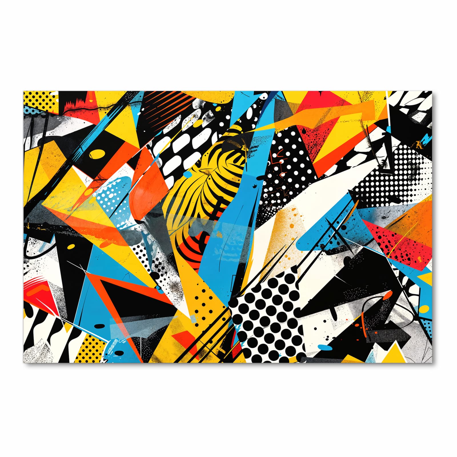 Feuchtigkeitsresistenter Küchenläufer mit Motiv Kunst des Abstrakte in Frontansicht