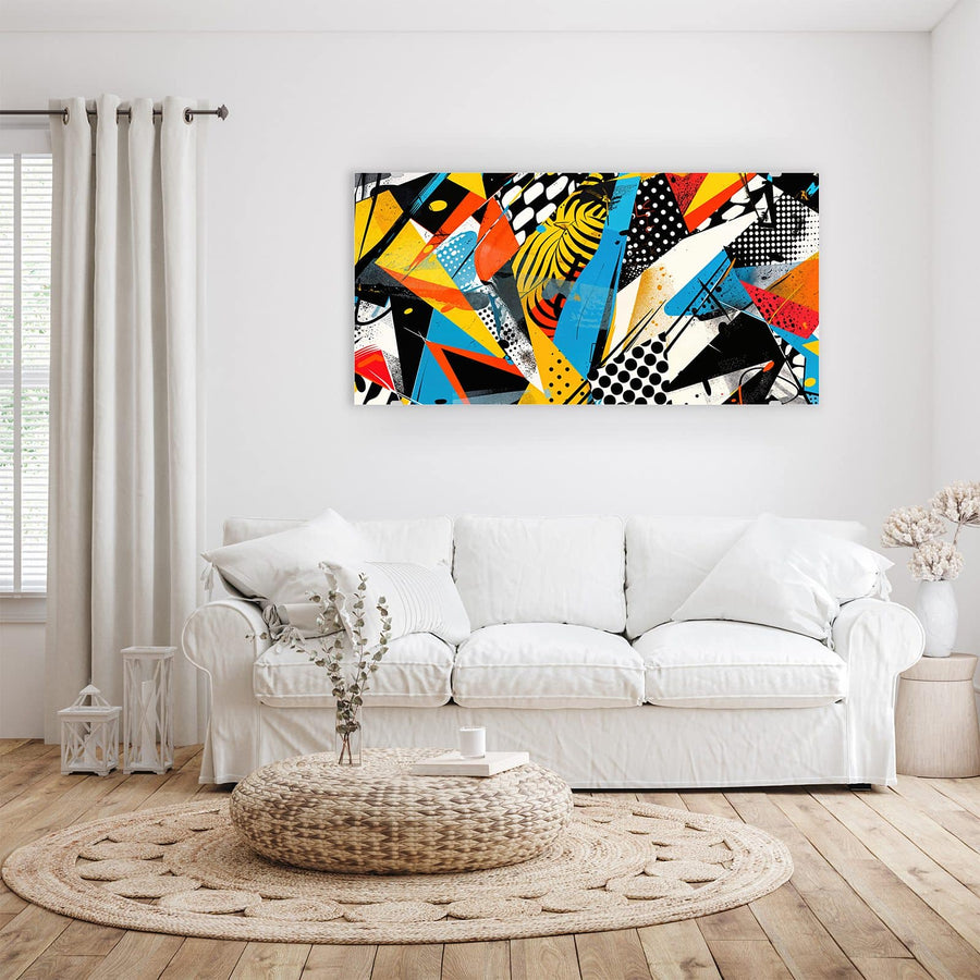 Maße Wandbild - Pop Art Collage - Querformat