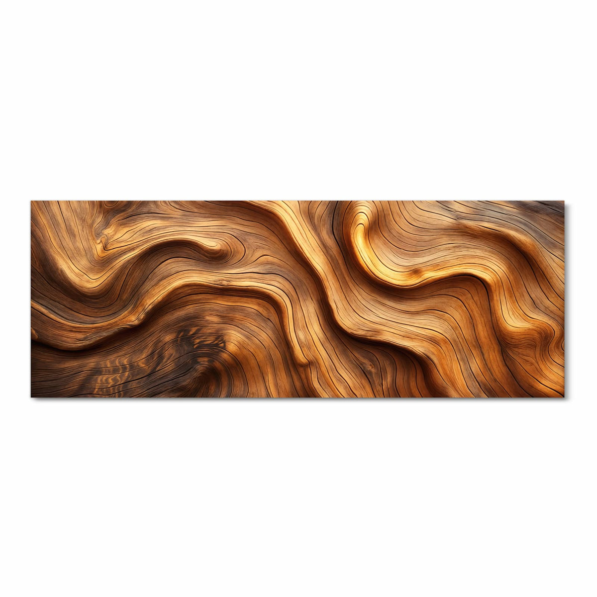 Küchenteppich mit Motiv Holzstruktur in Frontansicht für optimalen Trittkomfort