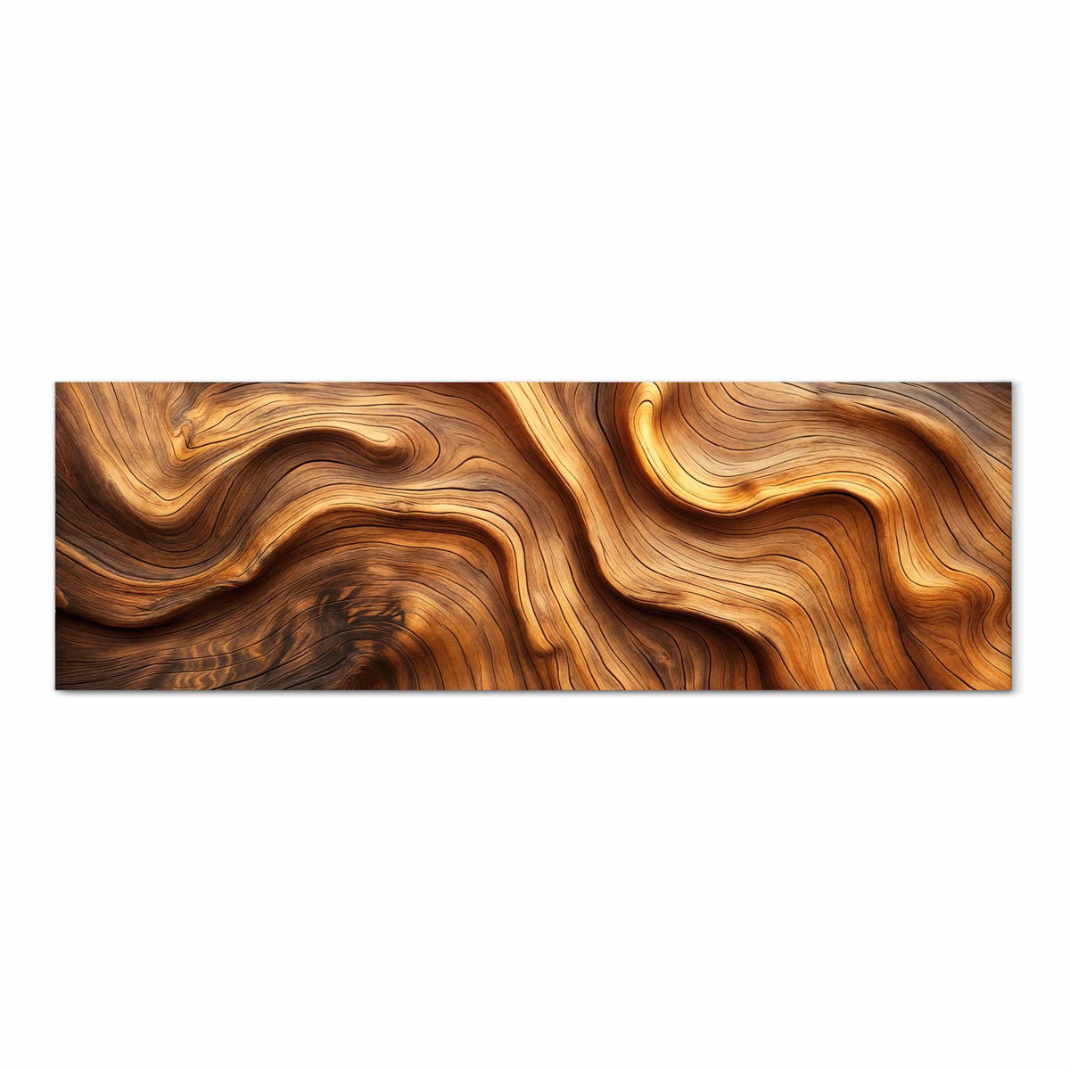 Geräuschdämpfender Küchenteppich mit Motiv Holzstruktur in Frontansicht