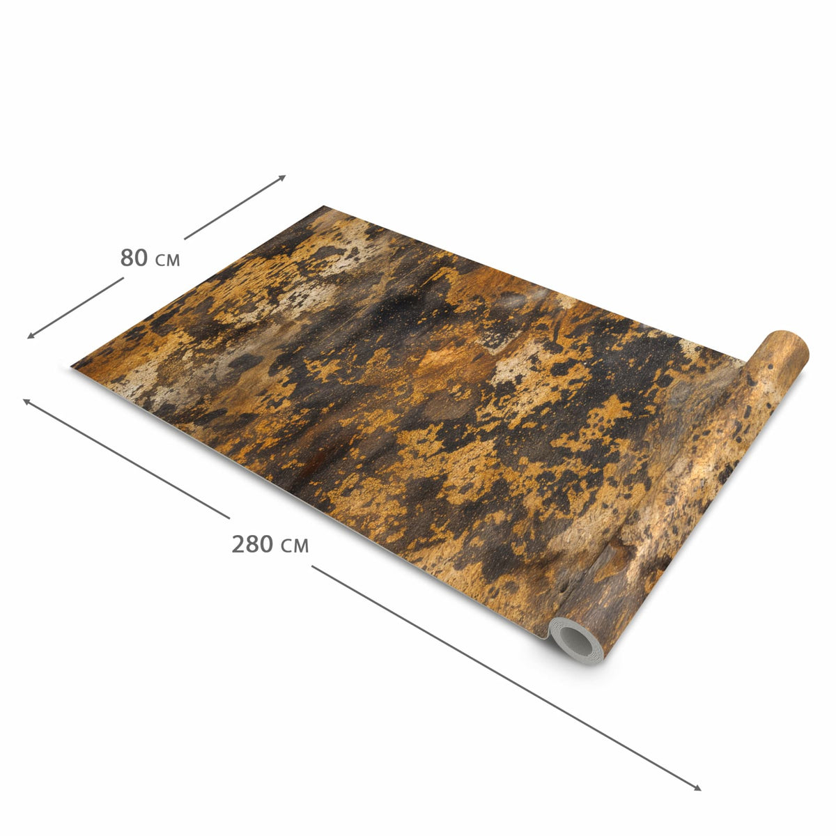 Hygienischer rutschfester Küchenläufer mit Motiv Rostige Textur in der Grösse 60x120 cm