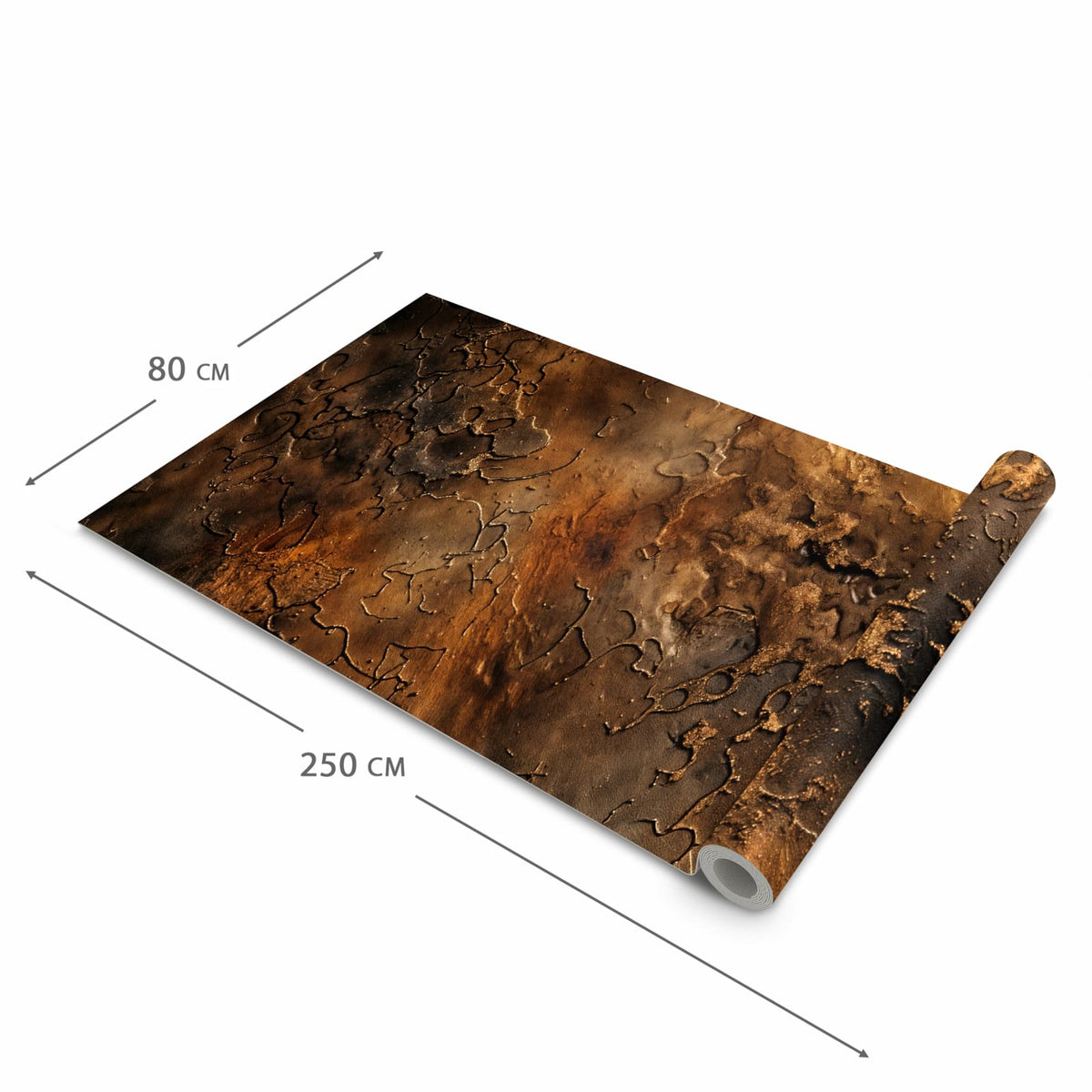 Zeitsparender Küchenläufer mit Motiv Abstrakte Erde in der Grösse 90x240 cm