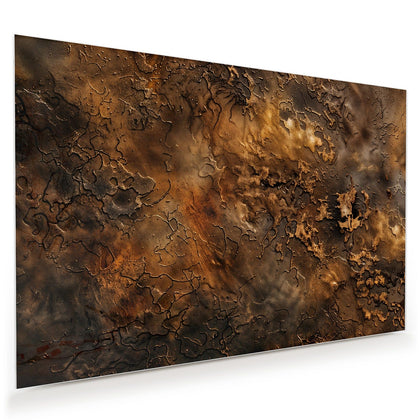 Wandbild mit dem Motiv Dunkle Bronzepatina